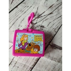 Vintage Scooby Doo Flix Candy Mini Lunchbox 2002 Keychain Key Ring Pink